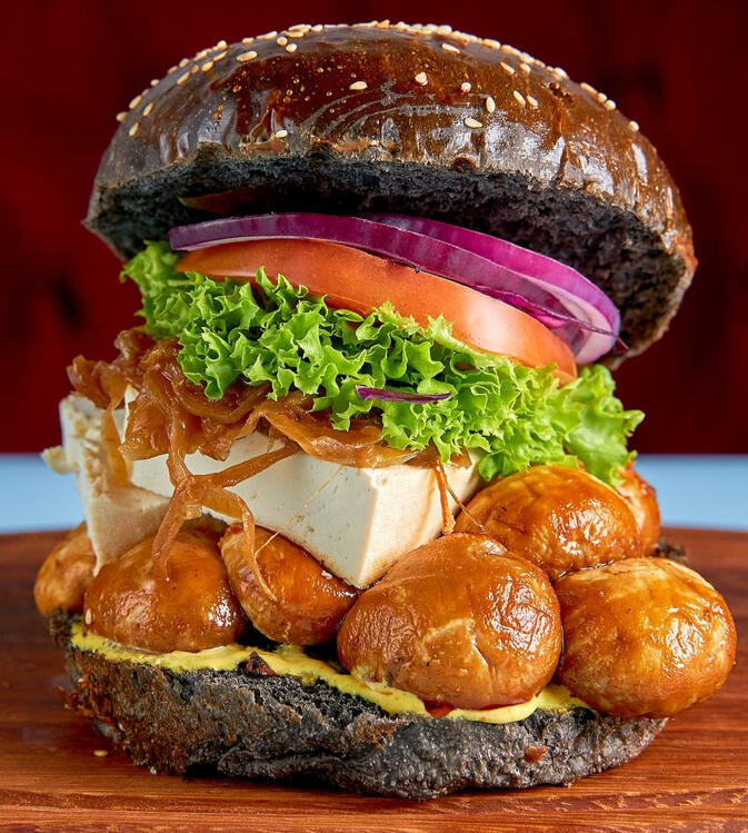 Mushroom Burger 🌱